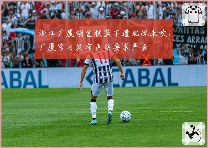浙江广厦胡金秋篮下遭犯规未吹，广厦官方发布声明要求严查